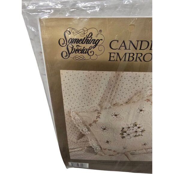 Something Special Candlewicking Embroidery Dogwood Pillow Kit - Picture 2 of 3